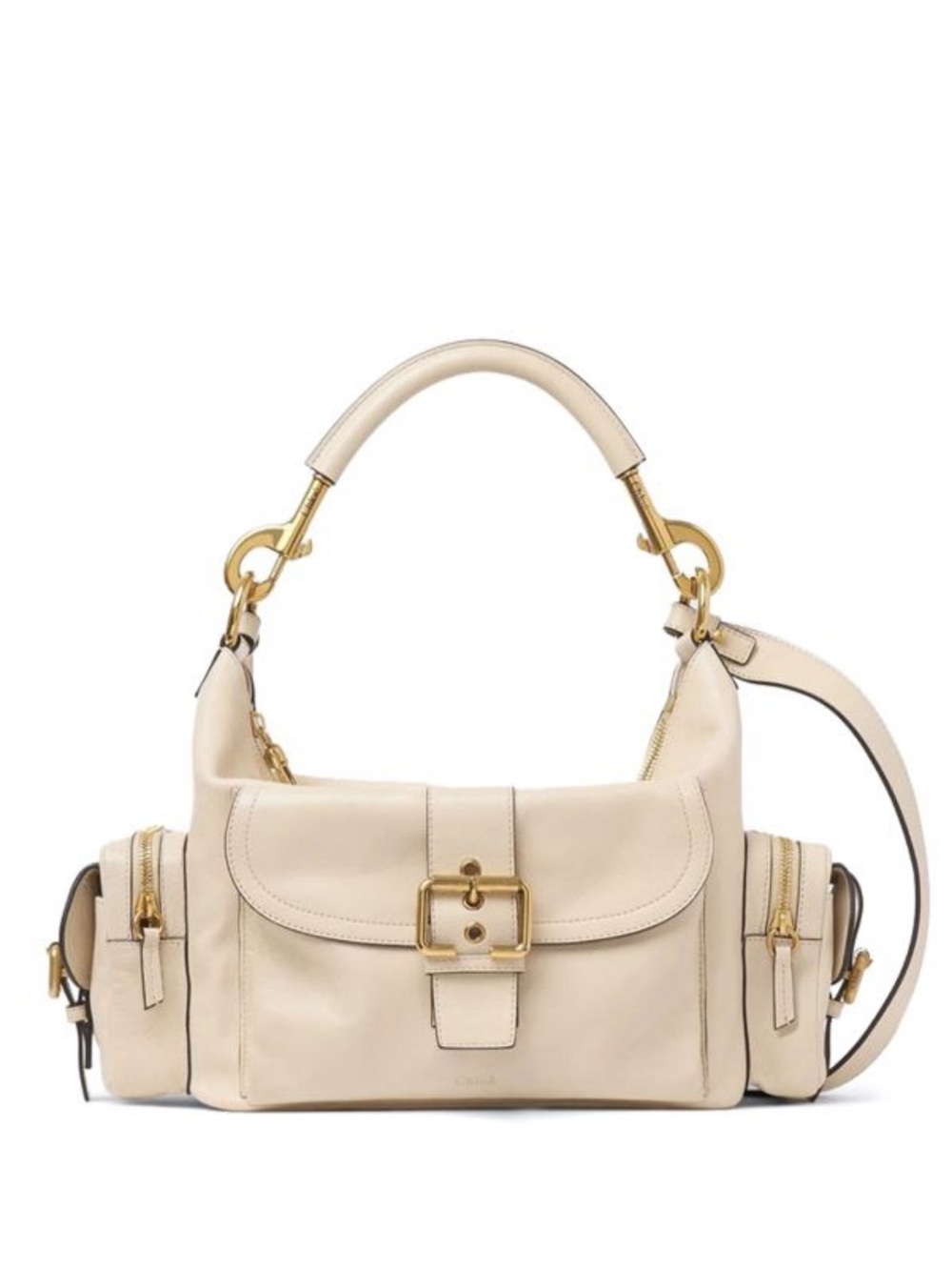 Chloe Camera Top Handle Bag in shiny calfskin leather